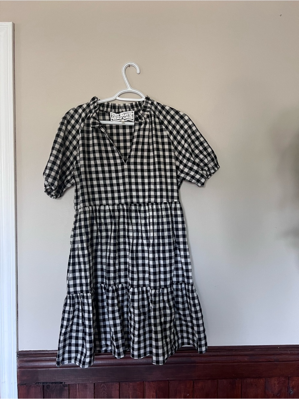 Pink Martini Black and White Gingham Mini Dress